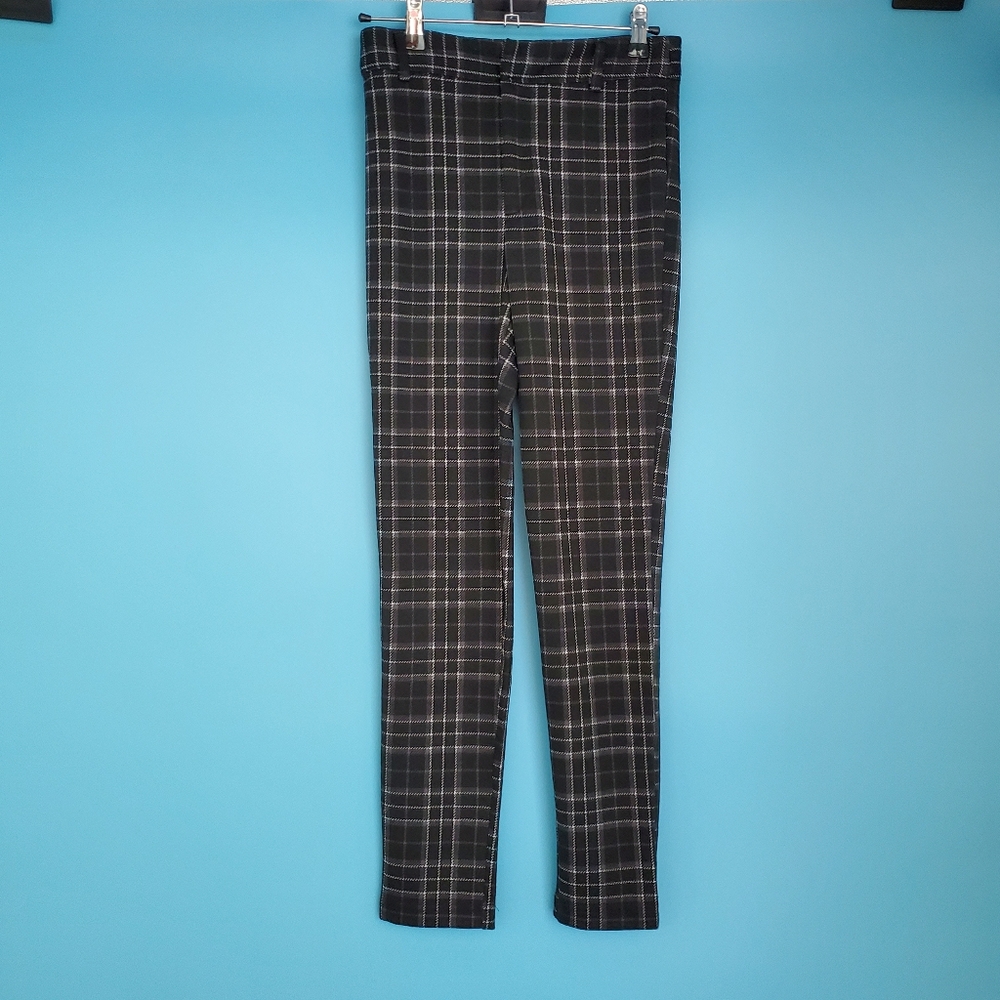 Forever 21 Trousers Size Small Black Plaid Skinny